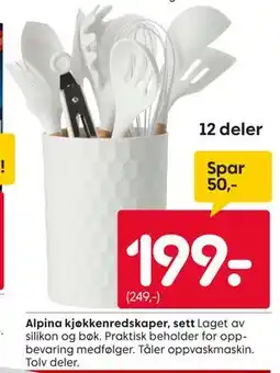 Rusta Alpina kjøkkenredskaper, sett tilbud