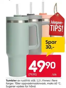 Rusta Tumbler tilbud
