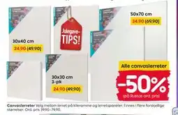 Rusta Canvaslerreter tilbud