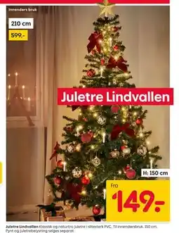 Rusta Juletre Lindvallen tilbud