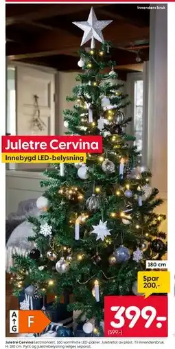 Rusta Juletre Cervina tilbud