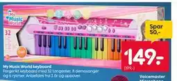 Rusta My Music World keyboard tilbud