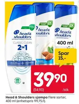 Rusta Head & Shoulders sjampo tilbud