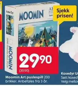 Rusta Moomin Art puslespill tilbud