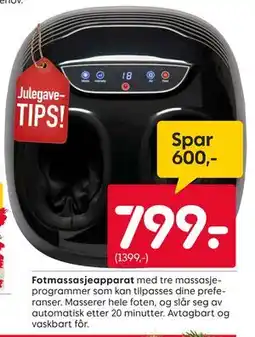 Rusta Fotmassasjeapparat tilbud