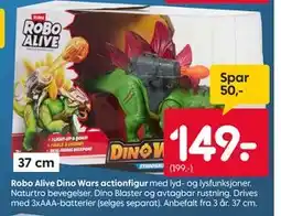 Rusta Robo Alive Dino Wars actionfigur tilbud