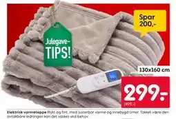 Rusta Elektrisk varmeteppe tilbud