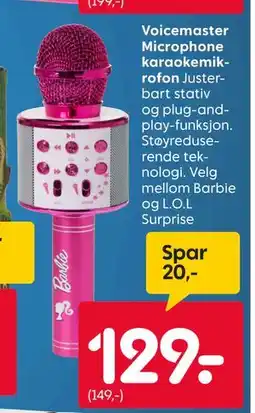 Rusta Voicemaster Microphone karaokemikrofon tilbud