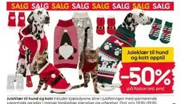Rusta Juleklær til hund og katt opptil tilbud