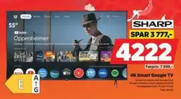 POWER 4K Smart Google TV tilbud