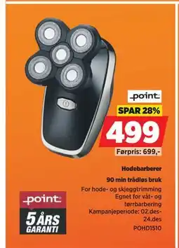 POWER Hodebarberer tilbud