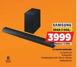 POWER 5.1-kanals lydplanke tilbud