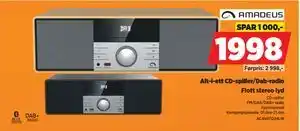 Alt-i-ett CD-spiller/Dab-radio