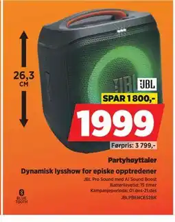 POWER Partyhøyttaler tilbud