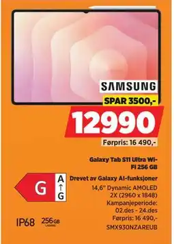 POWER Galaxy Tab S11 Ultra WiFi 256 GB tilbud