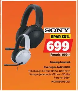 POWER Gaming headset tilbud