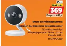 POWER Smart overvåkningskamera tilbud