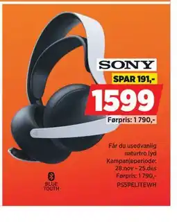 POWER SONY PS5PELITEWH tilbud