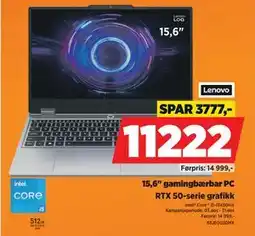 POWER 15,6 gamingbærbar PC tilbud