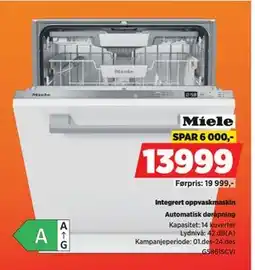 POWER Integrert oppvaskmaskin tilbud