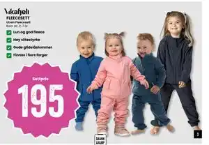 Sport Outlet FLEECESETT tilbud