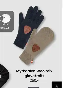 Sport Outlet Myrkdalen Woolmix glove/mitt tilbud
