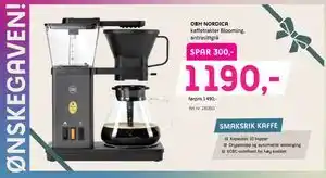 ELON OBH NORDICA kaffetrakter Blooming, antrasittgrå tilbud