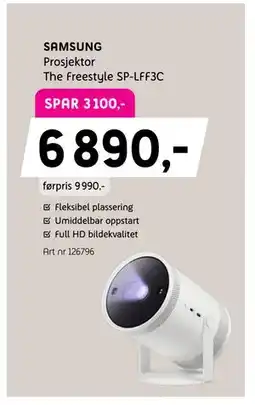 ELON SAMSUNG Prosjektor The Freestyle SP-LFF3C tilbud