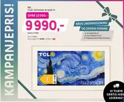 ELON TCL TV 65” NXTVISION 4K QLED TV tilbud