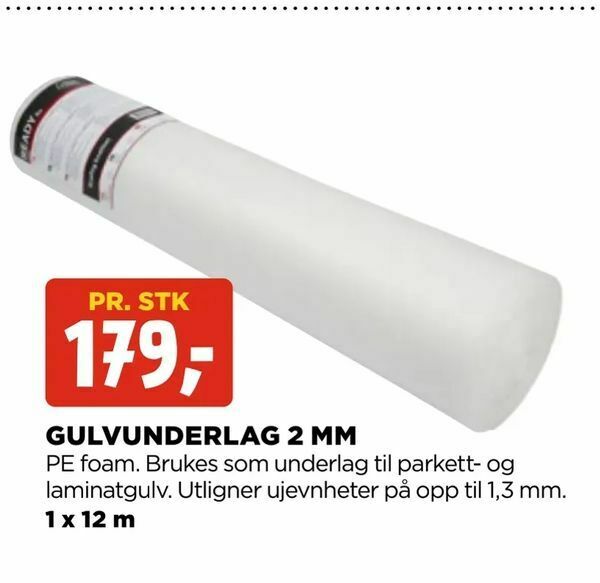 jem & fix Gulvunderlag 2 mm tilbud