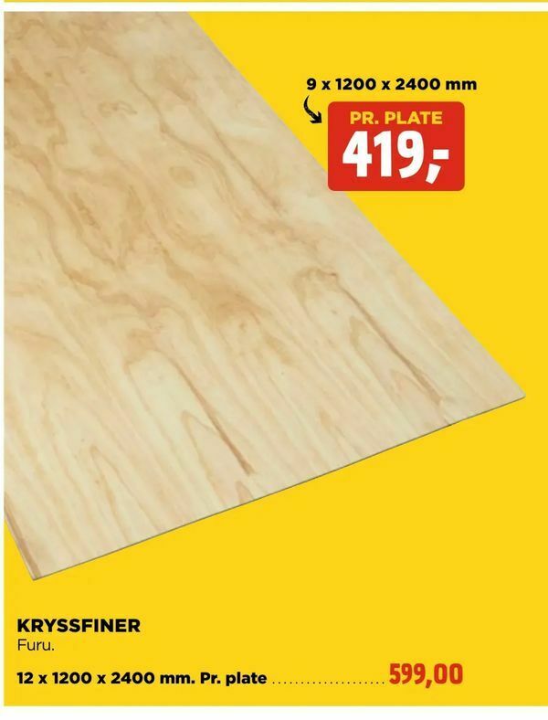 jem & fix Kryssfiner tilbud