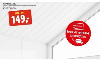 jem & fix Mdf takpanel tilbud