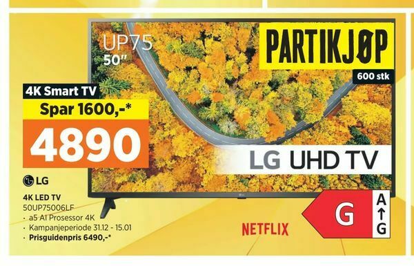 POWER 4k led tv tilbud