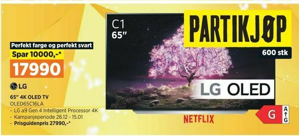 POWER 65" 4K OLED TV tilbud