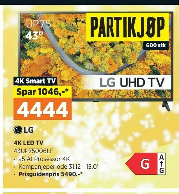 POWER 4K LED TV tilbud