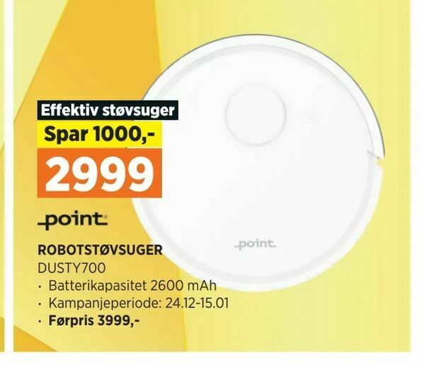 POWER ROBOTSTØVSUGER tilbud