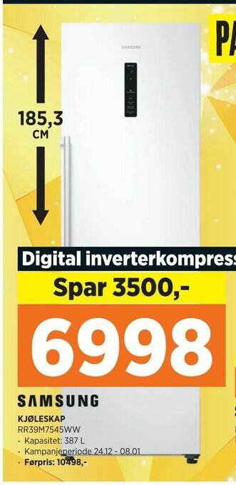 POWER Kjøleskap tilbud