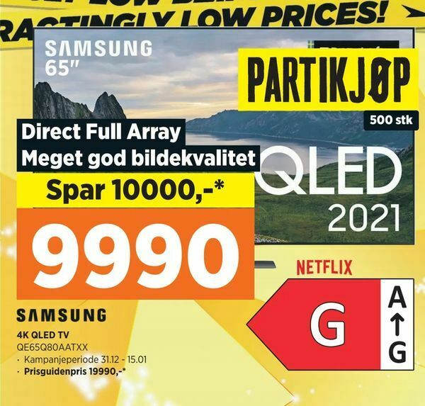 POWER 4k qled tv tilbud
