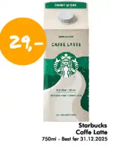 Havaristen Starbucks Caffe Latte tilbud