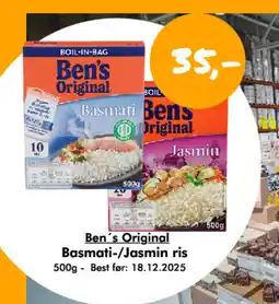 Havaristen Ben's Original Basmati-/Jasmin ris tilbud