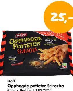 Havaristen Hoff Opphøgde potteter Sriracha tilbud