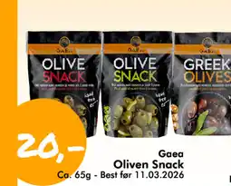Havaristen Gaea Oliven Snack tilbud