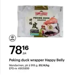 Storcash Peking duck wrapper Happy Belly tilbud