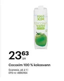 Storcash Cocoxim 100 % kokosvann tilbud