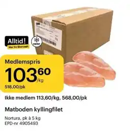 Storcash Matboden kyllingfilet tilbud