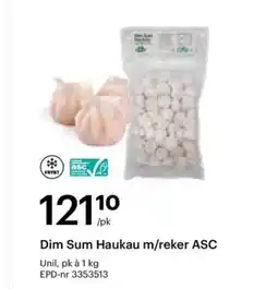 Storcash Dim Sum Haukau m/reker ASC tilbud