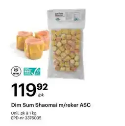 Storcash Dim Sum Shaomai m/reker ASC tilbud