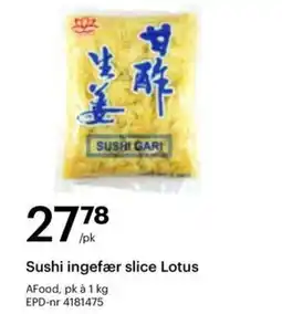Storcash Sushi ingefær slice Lotus tilbud