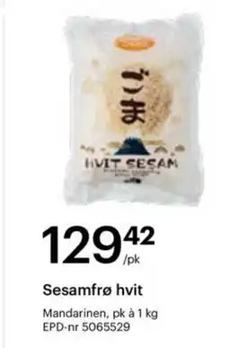 Storcash Sesamfrø hvit tilbud
