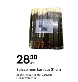 Storcash Spisepinner bambus tilbud